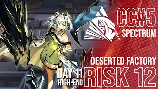 CC#5 Day 11 Deserted Factory | MAX BRAIN MAX RISK | Arknights