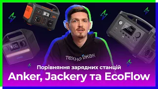 Порівняння зарядних станцій Anker, Jackery та EcoFlow — ЩО ВИБРАТИ?