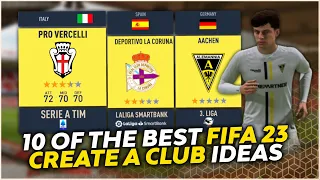 My 10 Favourite FIFA 23 Create A Club Ideas!