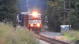 Short & Fast NS Freight Train Entering Shenandoah Junction