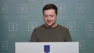 Владимир Зеленский - Зло, вооруженное ракетами, бомбами и артиллерией, надо остановить немедленно
