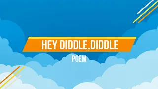 Hey Diddle,Diddle Lyrics Video | English Nursery Rhymes Full Lyrics For Kids | PoemVentures.