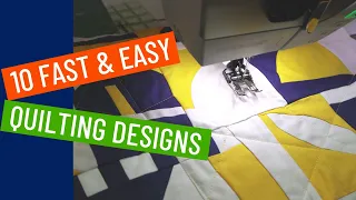 🏅 🥳 10 Fast & Easy Quilting Designs - Finish Your Quilt