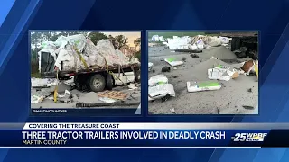Southbound lanes of the Turnpike reopen after deadly crash involving 3 semi-trucks