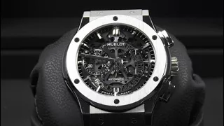 HUBLOT Classic Fusion Skeleton Dial Titanium REF 525.NX.0170.LR