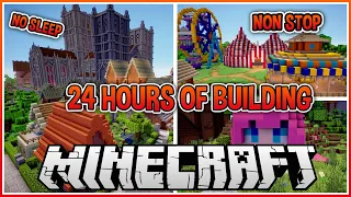 I Built for 24 Hours Straight in Minecraft!