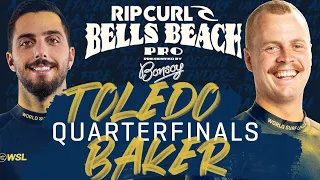 Filipe Toledo vs Jackson Baker | Rip Curl Pro Bells Beach - Quarterfinals Heat Replay