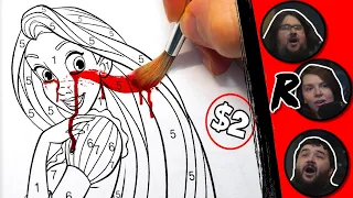 HORROR Artist vs $2 DISNEY "Paint By Numbers" Coloring Book - @JordanPersegati @RENEGADES REACT TO