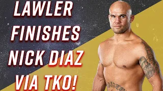 Robbie Lawler TKO's Nick Diaz at UFC 266, Exacting His Revenge 17 Years in the Making!