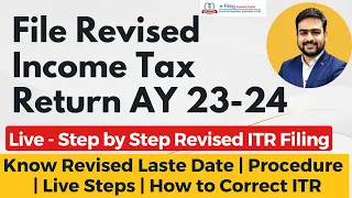 How to File Revised Income Tax Return AY 2023-24 | ITR Revised Filing Online 2023-24 or FY 2022-23