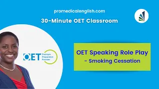 OET Speaking Sample - Medicine/Pharmacy) - Smoking Cessation