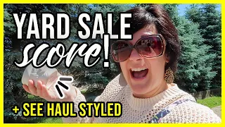 Yard Sale Thrift With Me + Haul & Styling Into My Vintage Decor