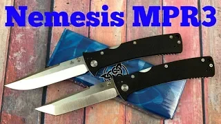 Nemesis Knives MPR3 Spearpoint & Tanto with S35VN blades Lightweight lock back and so practical !