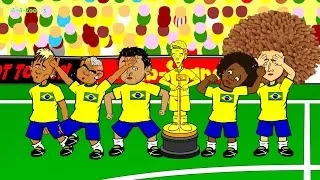 🇧🇷BRAZIL vs MEXICO 0-0🇧🇷 by 442oons (Brazil crying during national anthem 17.6.14)