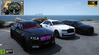 Rolls Royce Ghost Mansory Edition - Luxury Convoy - GTA V | Logitech G920 gameplay (UHD 4K)