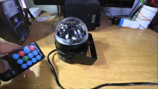 Bola de luz  efectos cristal con mando /3W RGB LED Crystal Ball Stage Effect With Remote Control