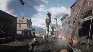 RDR 2: First Person Combat Kills - Euphoria Physics & Animations Showcase [4K/No HUD]