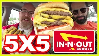 5X5 Cheeseburger Review/Challenge at In-N-Out with Naader & Aaron