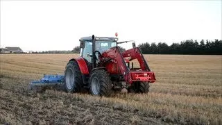 Massey Ferguson 5470 cultivating the field