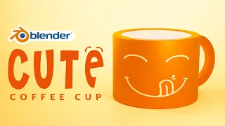 Blender 3D - CUTE Coffee Cup Modeling Tutorial - Blender 2.9 Beginner Tutorial