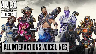 NEW Season 11 All Interaction Voice Lines - Apex Legends