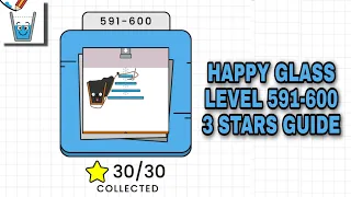 Happy Glass Level 591-600 | 3 Stars Guide