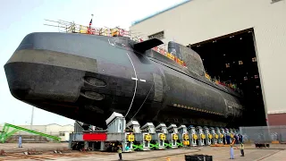 ▶️SUBMARINE Factory⚓{Assembly}: How submarines are built?🚧US Indiana➕Saab➕South Korea