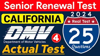 DMV Written Test 2024 California | DMV Senior Written Test 2024 #dmvpracticetest2024 DMV Actual Test