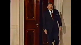 News Open to a Reagan Press Conference, January 9th, 1985