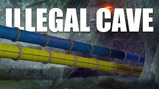 i built an illegal cave base...