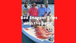 State Water Snapper Trip Out of Port Aransas Texas