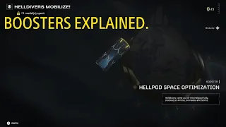 Helldivers 2: Boosters Explained!