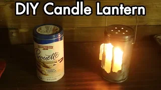 DIY Tin Can Candle Lantern / Lamp / Light: Rough First Try, Reflective Directional Light Mirror