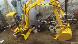 Экскаваторная установка для мини погрузчика
Homemade EXCAVATOR