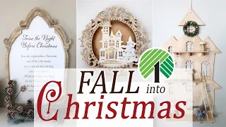 FALL into CHRISTMAS DIYs / CHRISTMASPALOOZA 2023 / DOLLAR TREE DIY using leftover FALL supplies
