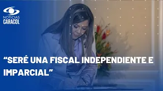 Luz Adriana Camargo se posesionó como nueva fiscal general de Colombia