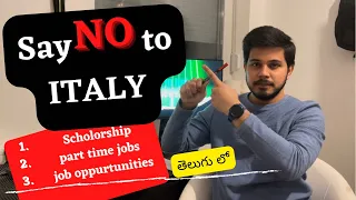 Masters in Italy🇮🇹| Scholorships| part time jobs/| I would say 👎 Why🤦🏻🤦‍♀️