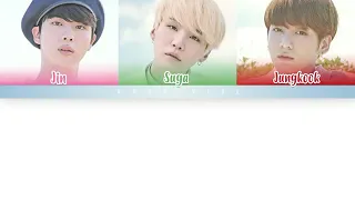 Suga, Jin, & Jungkook of BTS (방탄소년단) - so far away (Color Coded Lyrics HanRomEng)