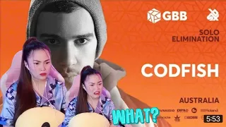 My First Time Reaction to CODFISH GRAND BEATBOX BATTLE 2019 - SOLO ELIMINATION 🔥🥵