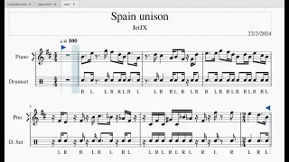 Chick Corea - Spain unison practice ( 60 BPM - 140 BPM )