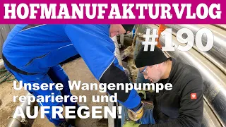 VLOG#190 Wangenpumpe notdürftig reparieren, Aufregen, Hähnehaus bauen.  Hofmolkerei Farmvlog