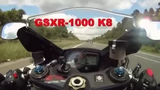 GSXR 1000 K8 TOP SPEED Autobahn - Highway