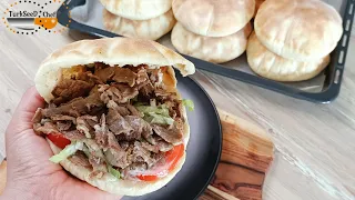 Kebab Bread and Pita Bread Recipe (Very Easy With Milk) [Subtitled]