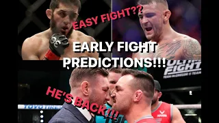 UFC 302 AND UFC 303 EARLY FIGHT PREDICTIONS! MAKHACHEV V.S. POIRIER AND MCGREGOR V.S. CHANDLER!