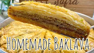 How to Make Baklava at Home (Phyllo Dough) - Easy Turkish Recipe!