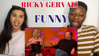 Ricky Gervais Effortlessly Hilarious Interview Clips | Reaction