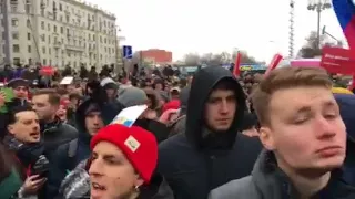 Забастовка избирателей. Пушкинская площадь, 28 января 2018