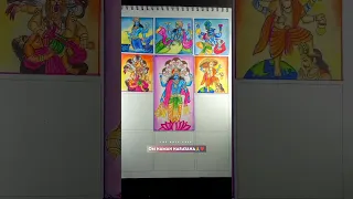 Vamana Avatar drawing 🙏😍|| Vishnu Ji's Dashavatar drawing|| #shorts