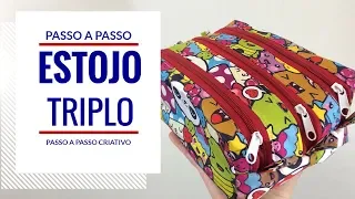 ESTOJO TRIPLO - Passo a Passo FÁCIL