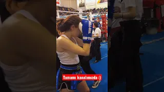 Türkiye Kickboks Şampiyonası Naz Yünden #kickboxing #muaythai #dovus